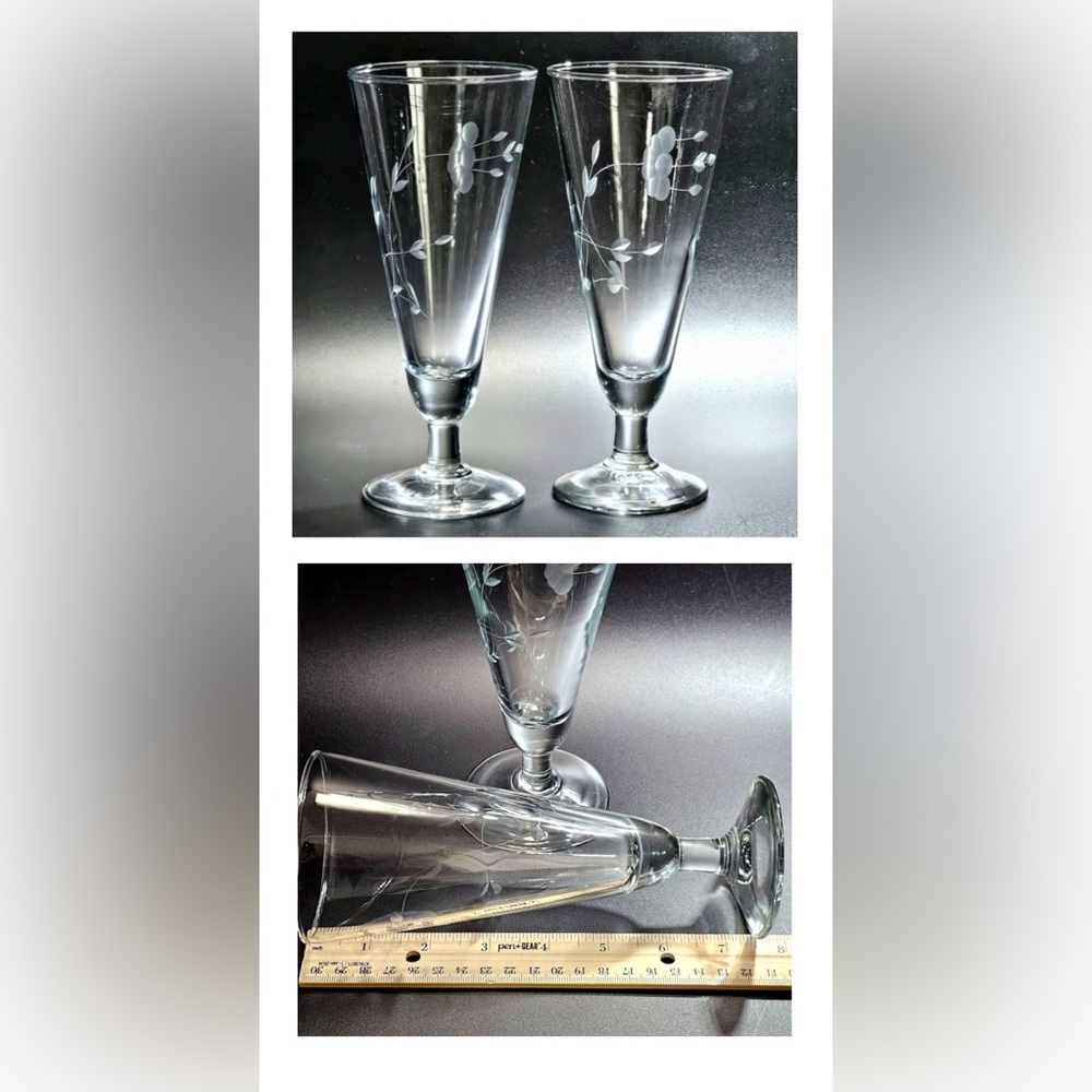 Princess House Heritage Set of 4 Pilsner Glass